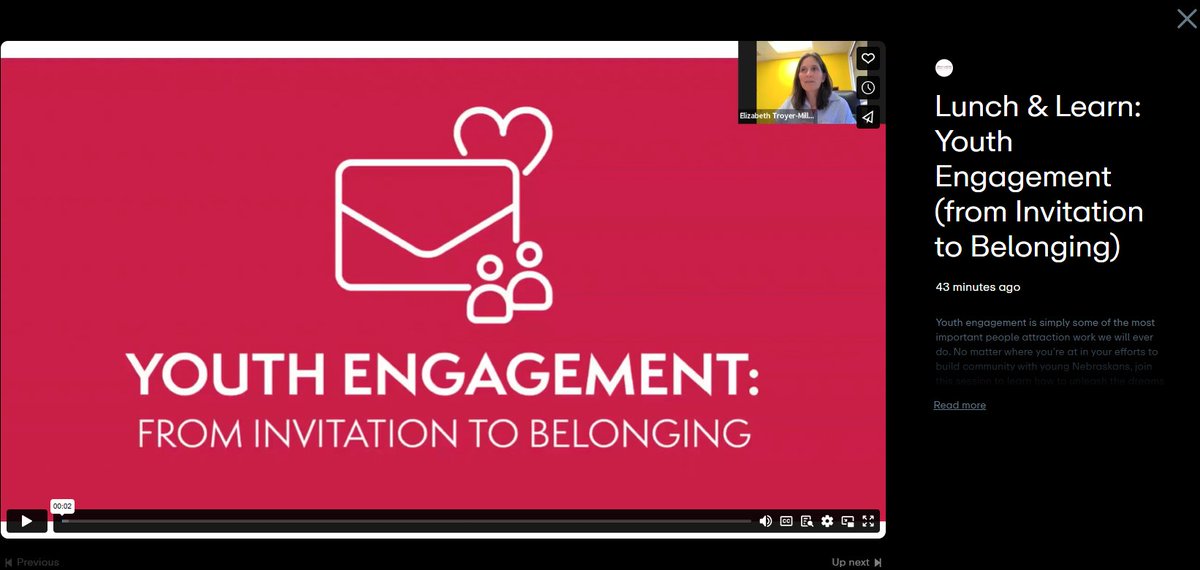 Missed our Lunch &amp; Learn? 🎥 Nebraska Community Foundation records every session to support hometown leaders &amp; volunteers. Catch up now on Vimeo: vimeo.com/ncf