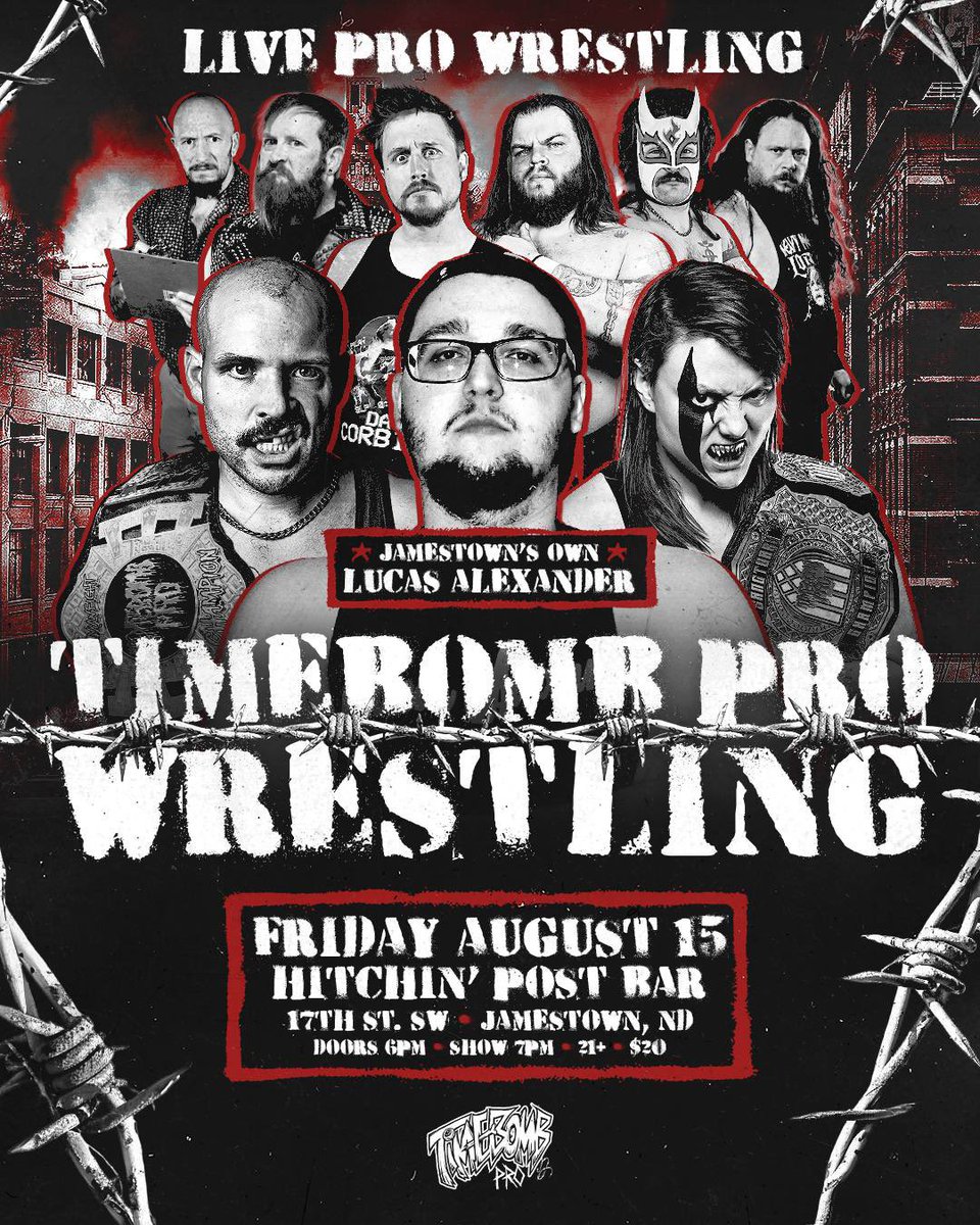 Big O. Possum (@bigopossum69) on Twitter photo TICK TICK TICK til a TWO SHOW week from TIMEBOMB PRO WRESTLING!!
💣 <a href="/TimebombPro/">Timebomb Pro Wrestling</a> TICK TICK TICK til a TWO SHOW week from TIMEBOMB PRO WRESTLING!!
💣 <a href="/TimebombPro/">Timebomb Pro Wrestling</a>