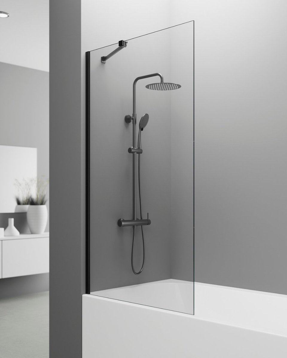 Nuestro modelo SCREEN para bañera. Un cristal fijo pensado para quienes buscan estilo y funcionalidad en un solo gesto.