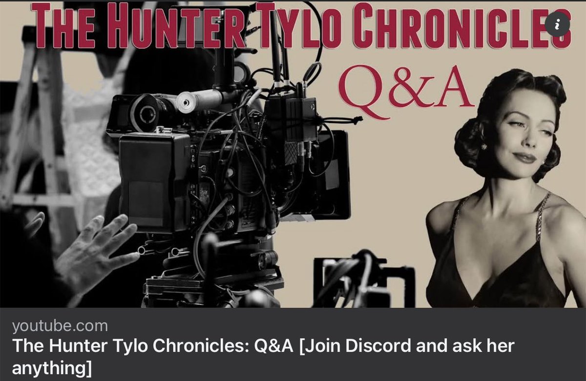 On Aug 13, 2025 The Hunter Tylo #HunterTylo (OG Taylor #BoldandBeautiful) Chronicles Q&amp;A live on #YouTube at 2 pm CT/3 pm ET. #SoapOpera #toxicrelationship #healing
Ask Hunter your burning questions 🔥.
(Join DISCORD ➡️ discord.com/invite/SpYH

YouTube ➡️ youtube.com/live/K_-0g1EGH…