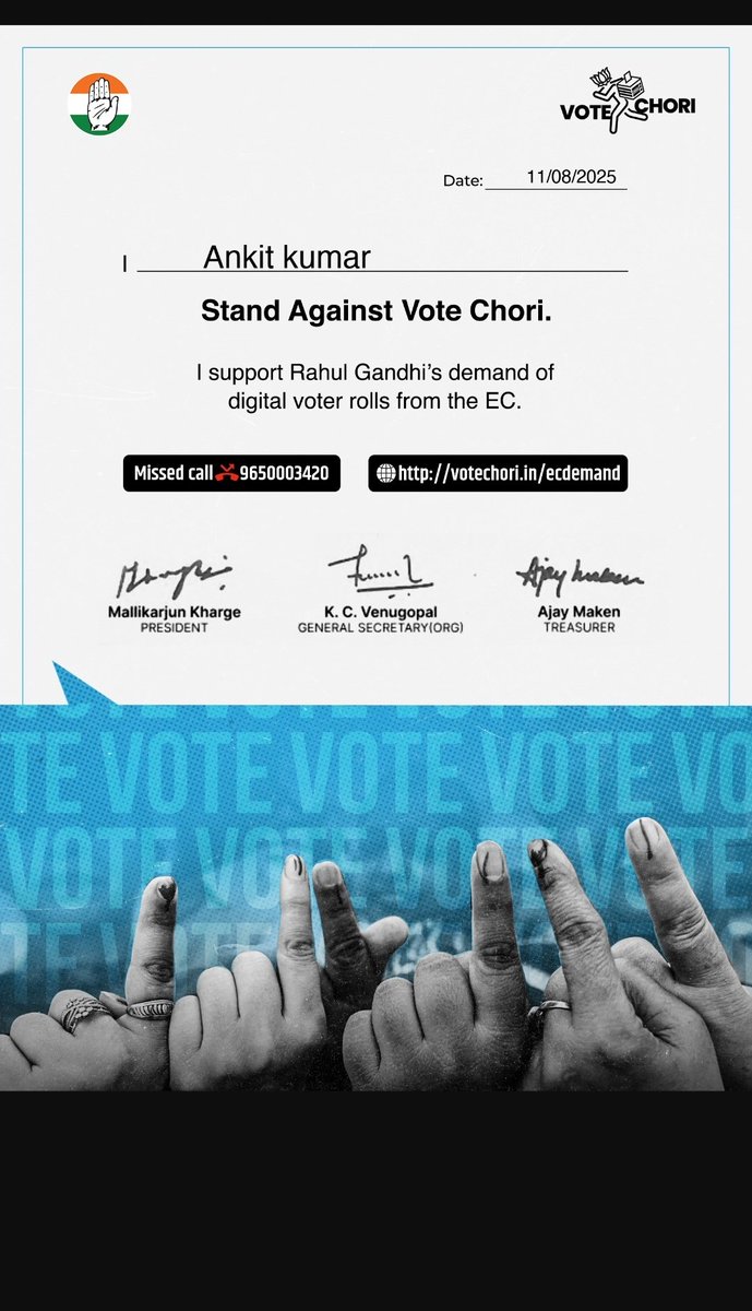 #votechoriexposed 
<a href="/RahulGandhi/">Rahul Gandhi</a>