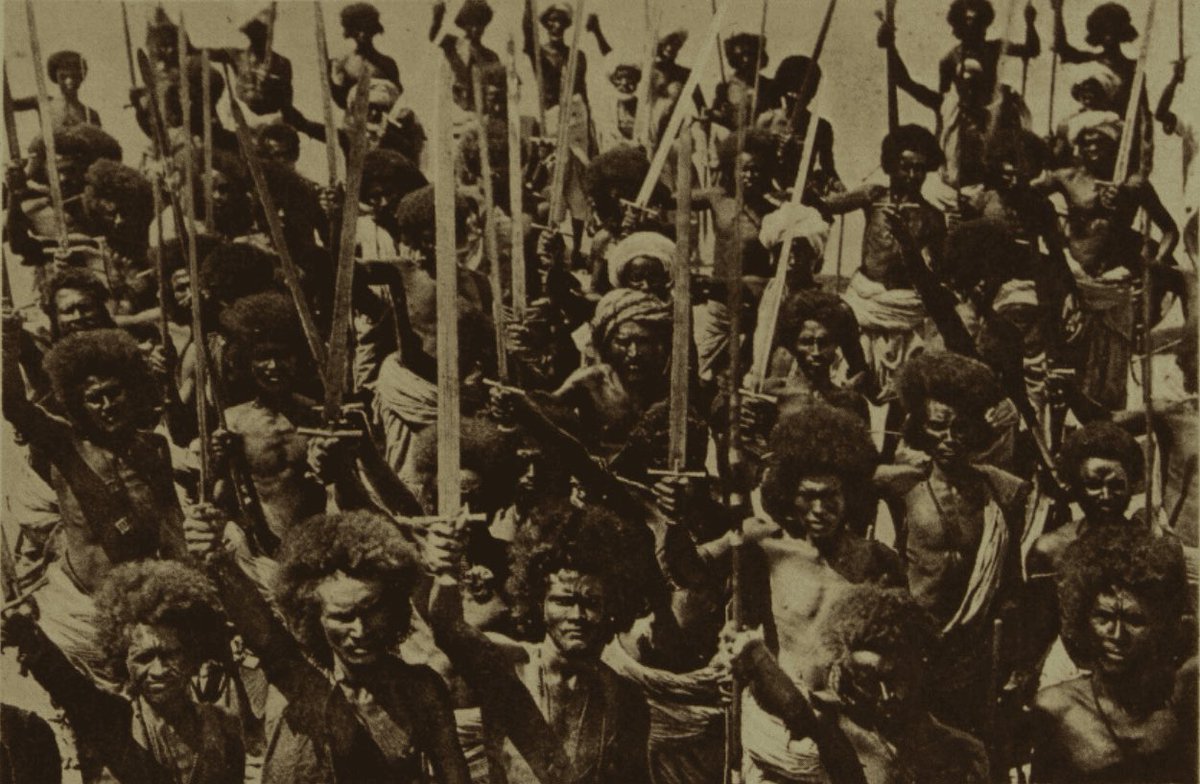 A group of Amarar warriors in Sudan, 1920-29