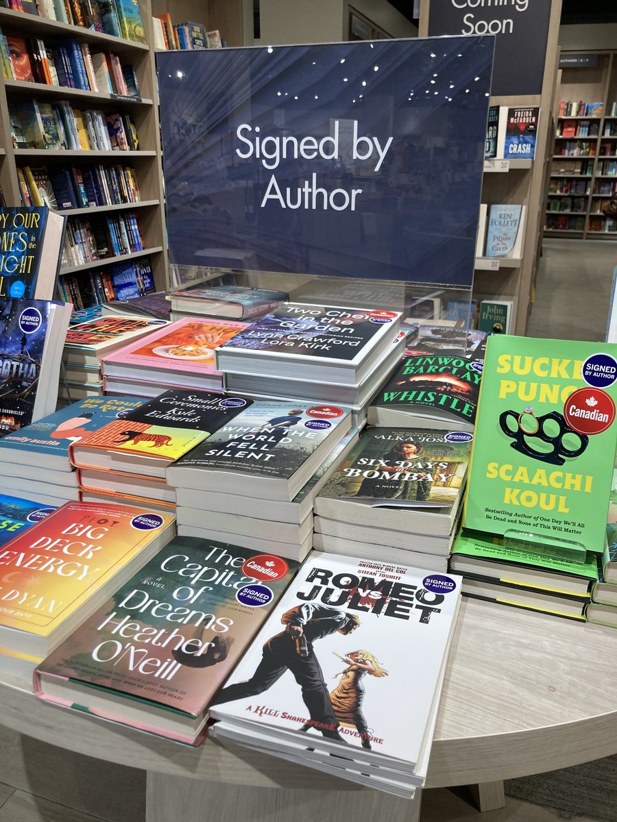 anthony_delcol's tweet photo. Spotted at @IndigoBayBloor by a fan! Signed copies of ROMEO VS. JULIET: A KILL SHAKESPEARE ADVENTURE! So cool to see so much interest in the book! https://t.co/pqjYEN55PN