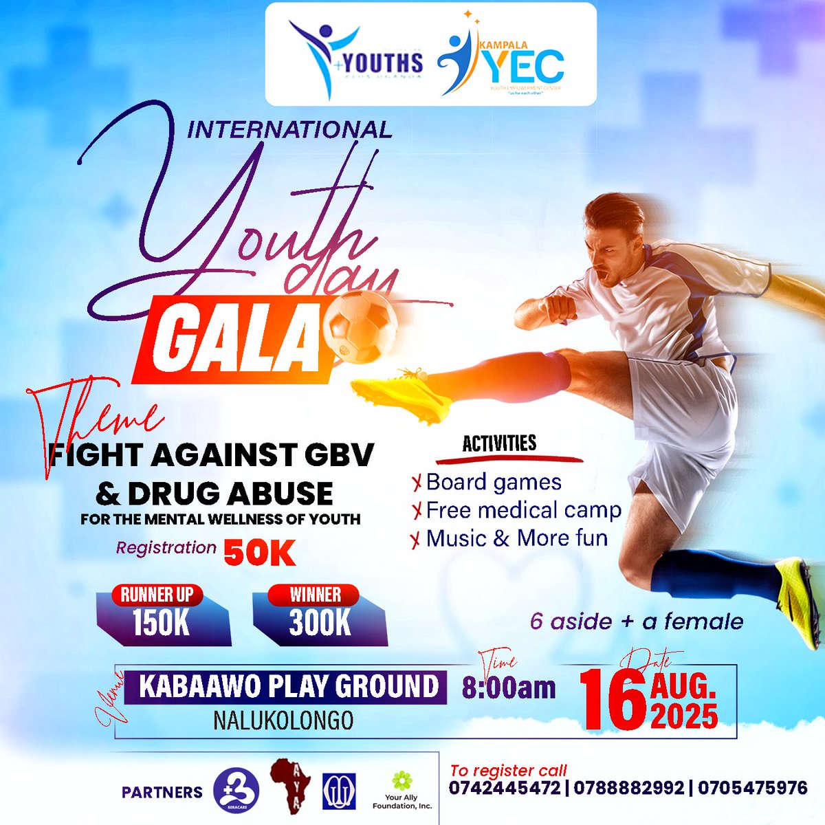 STAR_HABi!BZ (@starhabiibz) on Twitter photo #Habiibz
2/3
Who said health is boring.?
Tell them that we've said, it's gonna be ''sports & games'' in a mix with vibes, free health camp, music, fun + more
CC; <a href="/KampalaYec/">Kampala Youth Empowerment Centre</a>, <a href="/beracare/">BeraCare Medicals</a>, <a href="/ally_foundation/">Your Ally Foundation, Inc</a>, AYA, Mother's union Buganda #Habiibz
2/3
Who said health is boring.?
Tell them that we've said, it's gonna be ''sports & games'' in a mix with vibes, free health camp, music, fun + more
CC; <a href="/KampalaYec/">Kampala Youth Empowerment Centre</a>, <a href="/beracare/">BeraCare Medicals</a>, <a href="/ally_foundation/">Your Ally Foundation, Inc</a>, AYA, Mother's union Buganda