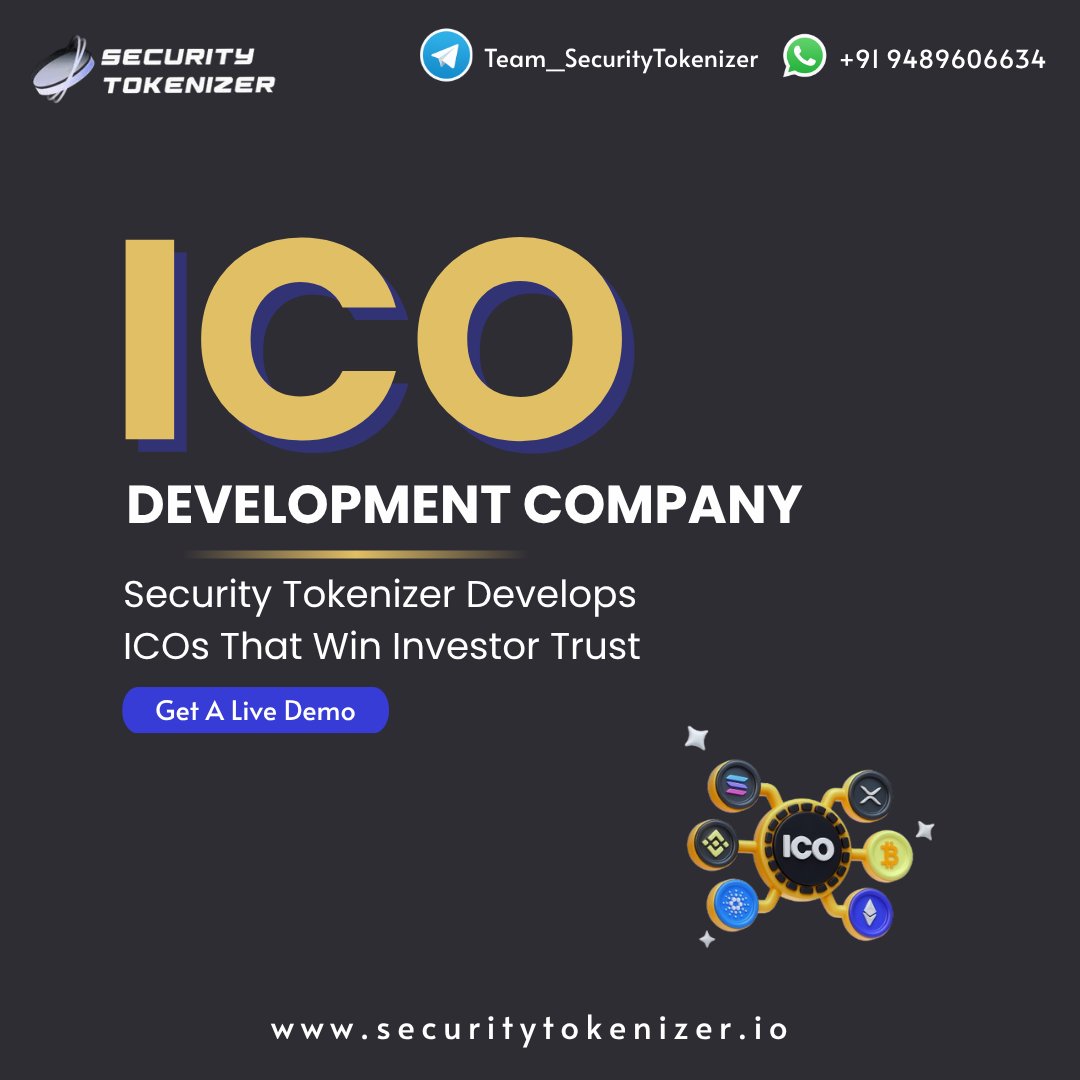 Launch_Coin_1's tweet image. Ready to launch your ICO? Security Tokenizer is your trusted ICO development company, offering secure smart contract development, regulatory compliance, token sale management, and investor onboarding.

🌐 Visit: securitytokenizer.io/ico-development

#ico #icodevelopment #blockchain