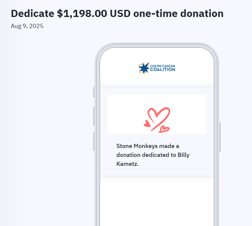 LMKTalesZine's tweet photo. With sales closed, we can now formally donate to the Colon Cancer Coalition; in honour of the late Billy Kametz ❤️🎗

We were able to raise a MASSIVE total of $1,198!! 🎉🎉

Thank you for everyone's help in making this a success ✨️

#BillyKametzLove https://t.co/Plgi5Lbmvt