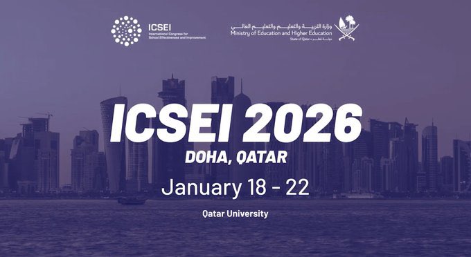 salmanzayed's tweet image. Thrilled that 5 co-authored research projects with colleagues worldwide have been accepted for presentation at #ICSEI2026 in Doha 🇶🇦 next January. Topics span leadership development in the Gulf, school success factors, equity, &amp;amp; innovation.