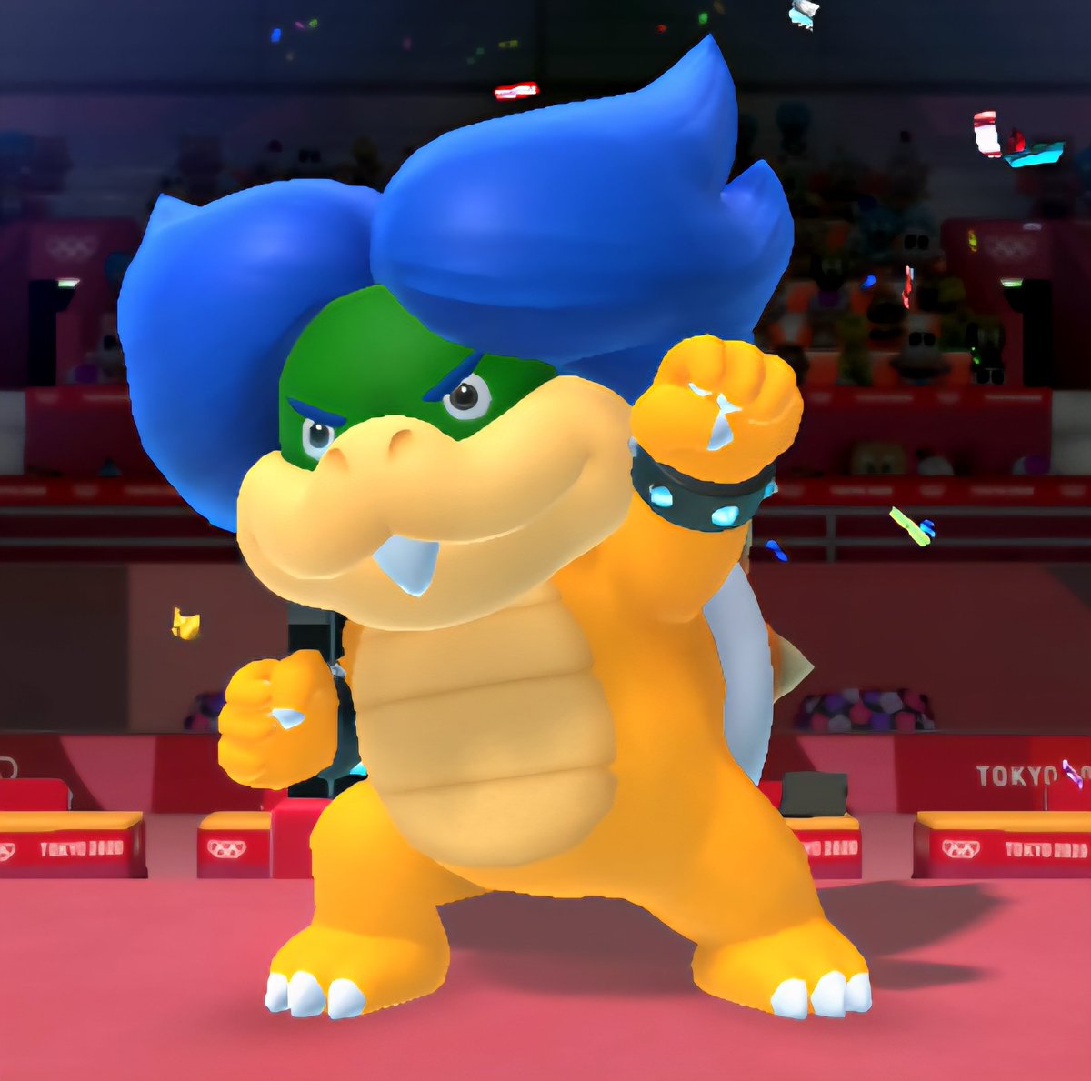 GoldRainbowMari's tweet photo. Ludwig likes to strike a pose to show how cool he is.

🔵 Happy Ludwig Von Koopa Day! 🔵

#KoopaWeek2025 https://t.co/8kertwM0nV