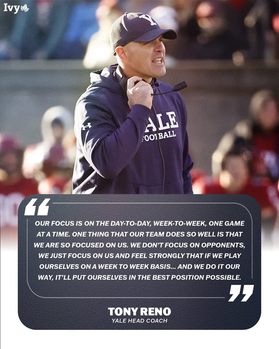 Ivy League (@ivyleague) on Twitter photo CONTROL WHAT WE CAN CONTROL.
<a href="/yalefootball/">Yale Football</a> kicked off the start of the 2025 Ivy League Football Media Day as head coach Tony Reno spoke about the team's mindset heading into the 2025 season. ๐ฟ๐
๐บ ยป ivylg.co/FBMediaDay25 CONTROL WHAT WE CAN CONTROL.
<a href="/yalefootball/">Yale Football</a> kicked off the start of the 2025 Ivy League Football Media Day as head coach Tony Reno spoke about the team's mindset heading into the 2025 season. ๐ฟ๐
๐บ ยป ivylg.co/FBMediaDay25