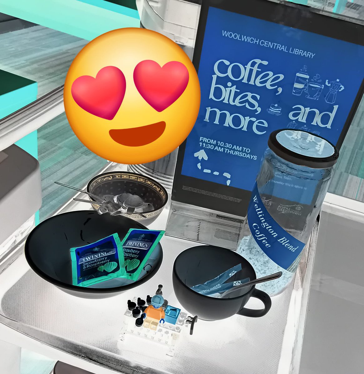 WoolwichLibrary's tweet image. Some photos from our weekly #CoffeeMorning! Everyone enjoyed making things out of LEGO - it isn't just for kids. Come along every Thursday from 10am - 11.30am to become an architect, or just start building! ☕️ @GreenwichLibs @Royal_Greenwich @Better_UK #LoveYourLibrary