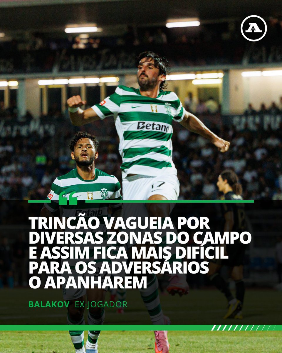 abolapt's tweet photo. Balakov, que brilhou pelos leões na década de 90, aprova as novas funções do número 17, Francisco Trincão, embora admita ainda não o ter visto em ação esta temporada. 

#balakov #franciscotrincao #sporting https://t.co/aKGp2R9EHK