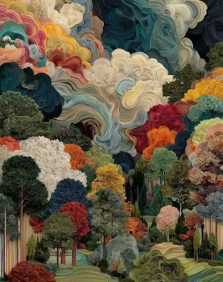 "Толгод дахь намар", Канадын зураач Franklin Carmichael-н гайхалтай бүтээл.