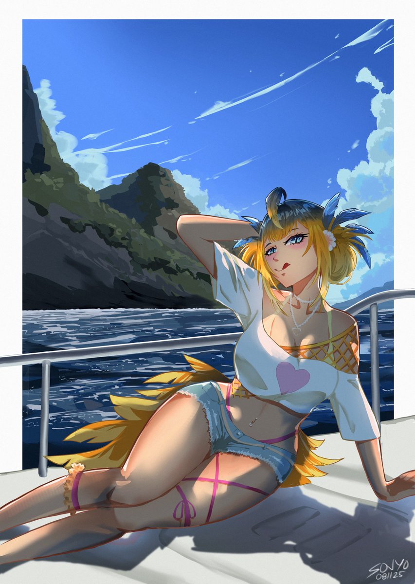 sojyo (@sojyoart) on Twitter photo Chillin on a yatch. Entry for the contest <a href="/cocothedodo/">Coco the Dodo VTuber ๐ฆค</a>
#DODODOODLES #illustration #procreate Chillin on a yatch. Entry for the contest <a href="/cocothedodo/">Coco the Dodo VTuber ๐ฆค</a>
#DODODOODLES #illustration #procreate