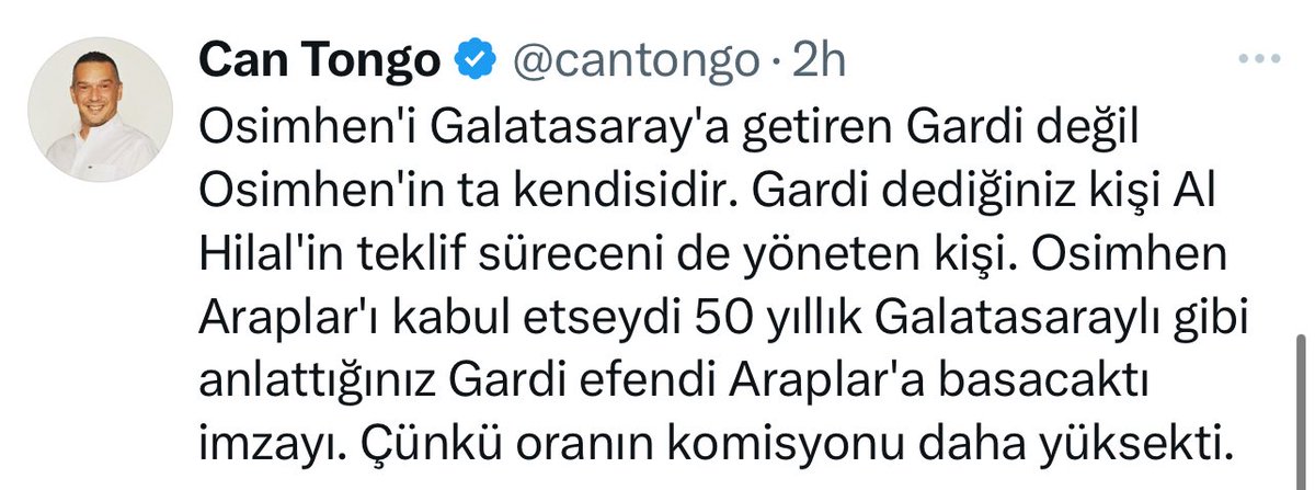 Napoli başkanıyla günlerce pazarlık yapan kimdi, sen mi? Oturduğun yerden ahkâm kesmek kolay. Oyuncu ister, ama o transferi bitiren masadaki akıldır. Gardi olmasa, Osimhen çoktan Al Hilal forması giyiyordu. Gerçekleri bilmeden klavye başında kahramanlık yapma.
