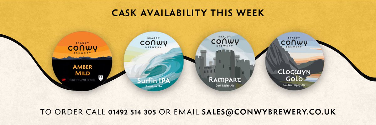 🍺 Available to Order from Conwy Brewery This Week!

📧 Order now:
sales@conwybrewery.co.uk
📞 Call: 01492 514 305⁠

✨ Give your guests a reason to return — with flavour-packed local pours. <a href="/BeersInCymru/">Beers In Cymru</a>
