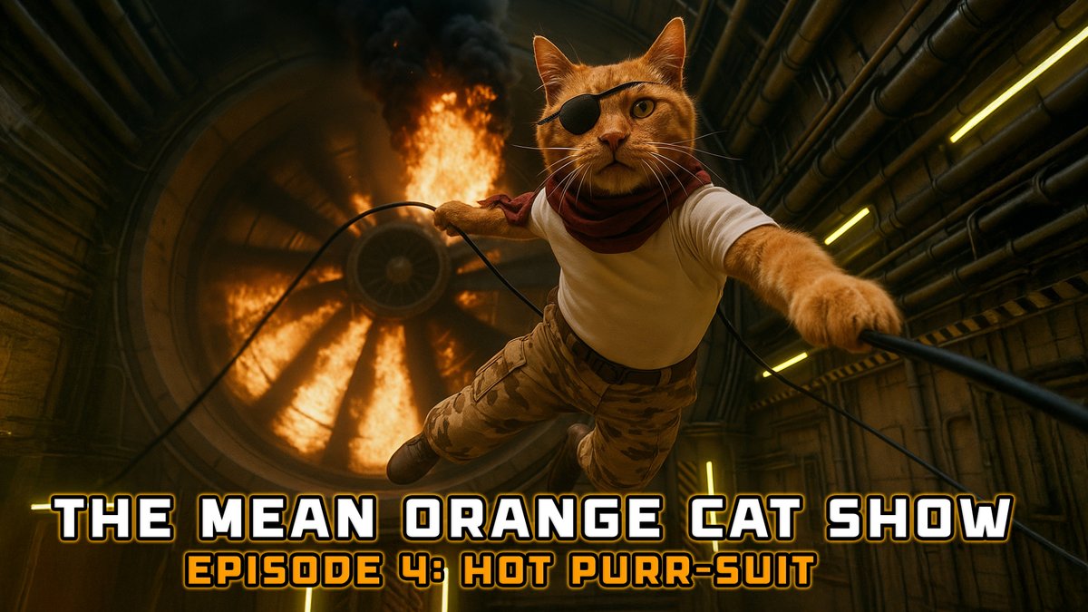 Hang in there! The next action packed episode of "The Mean Orange Cat" show drops tomorrow! Ep3 is pinned on the profile if you wanna catch up!