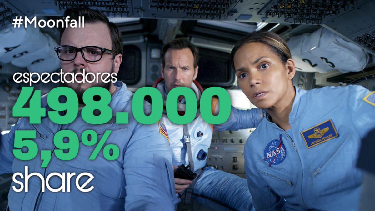MasQTele's tweet image. #Moonfall reúne en #ElTaquillazo de @laSextaTV a 498.000 espectadores (5,9% de share)