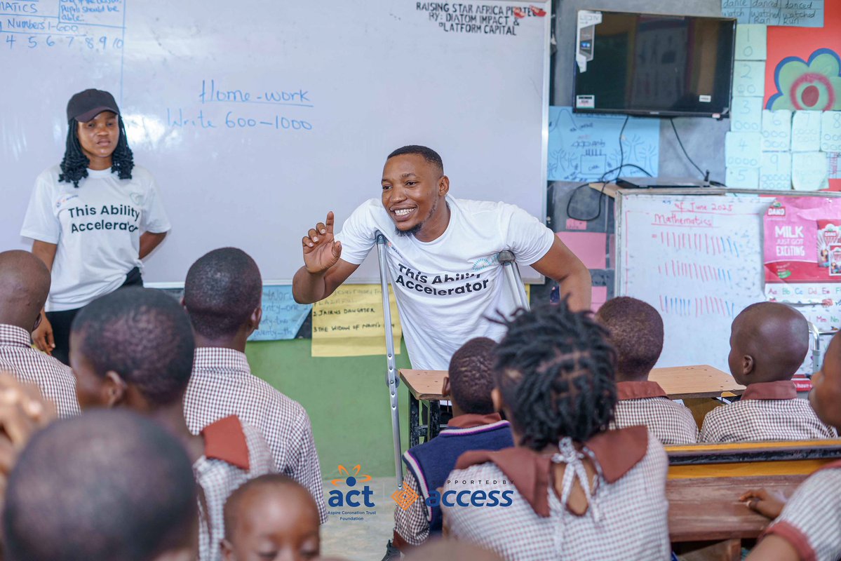 Michael Thompson Showunmi (@cycogreat) on Twitter photo In one of <a href="/raisingstaraf/">Raising Star Africa</a> engagements with secondary school students, I asked one of the boys with hearing impaired (deaf) - what do you want to become in the future?
He said “I want to be hawking pure water!!!”… We asked and asked again and decided to involve the sign language In one of <a href="/raisingstaraf/">Raising Star Africa</a> engagements with secondary school students, I asked one of the boys with hearing impaired (deaf) - what do you want to become in the future?
He said “I want to be hawking pure water!!!”… We asked and asked again and decided to involve the sign language