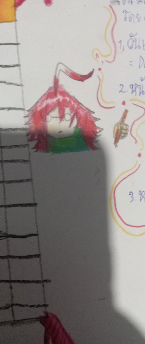 zhongaom's tweet photo. งานส่งครูมีพื้นที่ว่างๆเล็กๆ ผมไม่รู้จะวาดอะไร ผมก็เลยว่าพี่เดฟส่งครูซะเลย555 #drawtheDEV https://t.co/YBIbvlLqpz