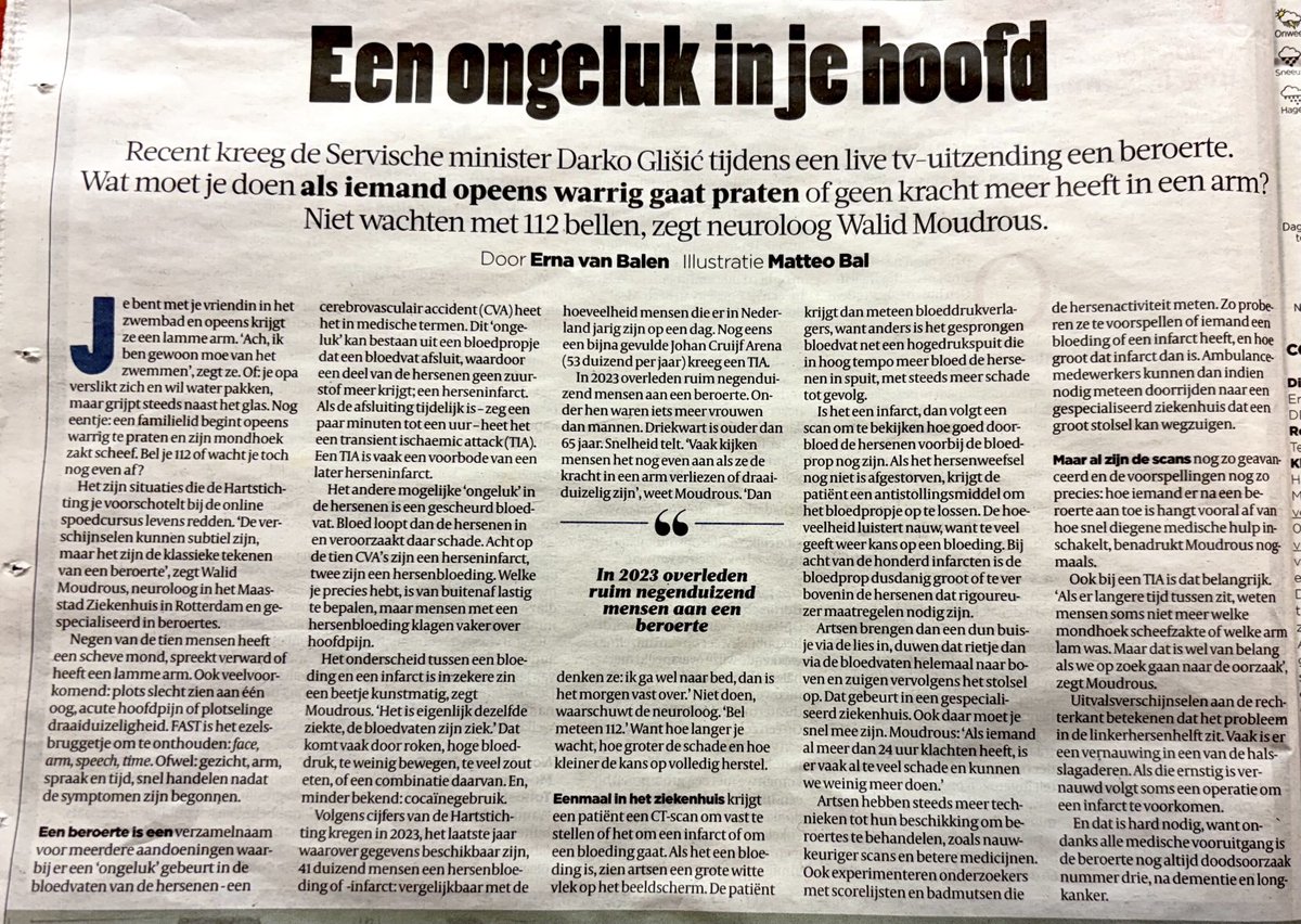 Een ongeluk in je hoofd.