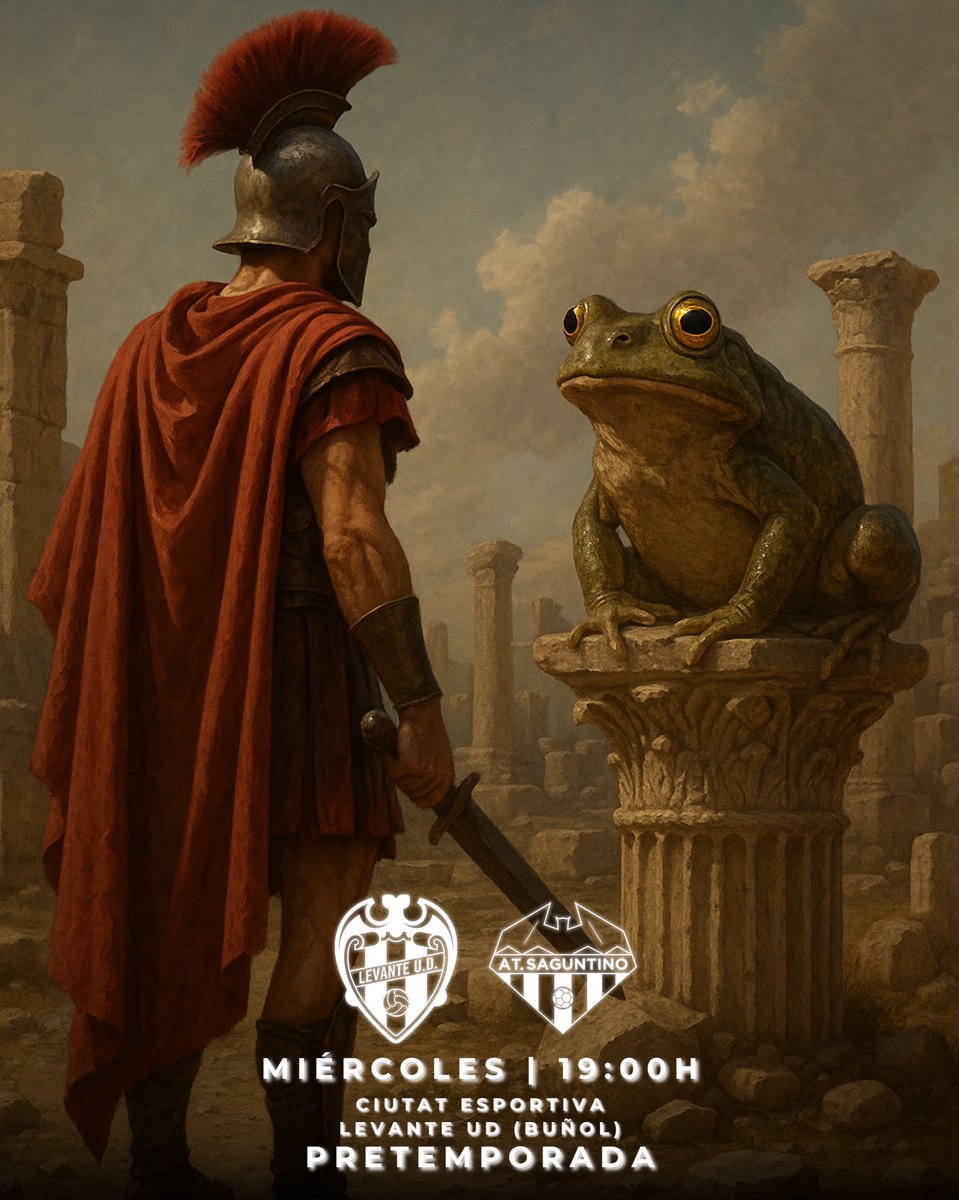 ⚽️ Pretemporada 2
🆚 Levante UD B
🏟️ Ciutat Esportiva Levante UD (Buñol)
📅 Miércoles 13 de Agosto 
⏰ 19:00 horas

#3ªRFEF #GrupoVI #Pretemporada2 #LevanteUDBAtSaguntino