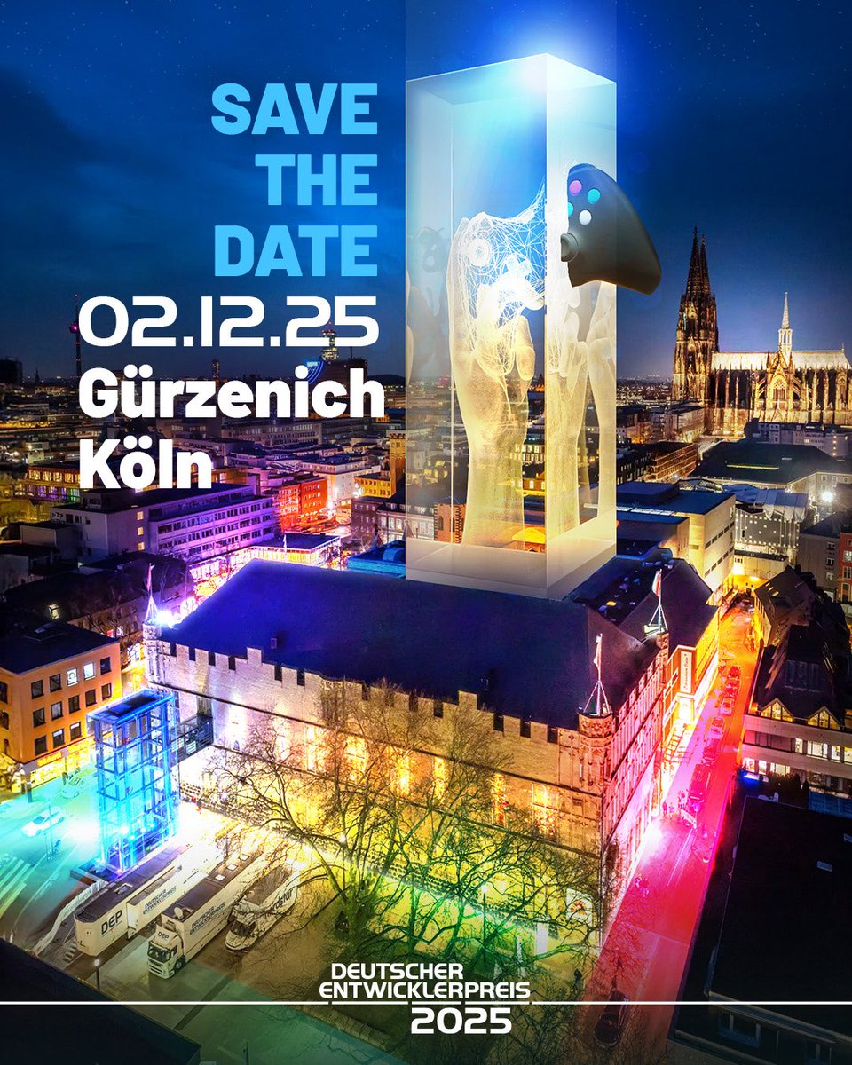 🗓️ Markiert euch den 2. Dezember 2025 im Kalender – denn dann heißt es wieder:
𝗗𝗲𝘂𝘁𝘀𝗰𝗵𝗲𝗿 𝗘𝗻𝘁𝘄𝗶𝗰𝗸𝗹𝗲𝗿𝗽𝗿𝗲𝗶𝘀 𝗶𝗺 𝗚ü𝗿𝘇𝗲𝗻𝗶𝗰𝗵 𝗞ö𝗹𝗻

🎉 Unvergessliche Momente, große Emotionen und jede Menge Applaus erwarten euch – 𝘀𝗲𝗶𝗱 𝗶𝗵𝗿 𝗱𝗮𝗯𝗲𝗶?

#dep2025