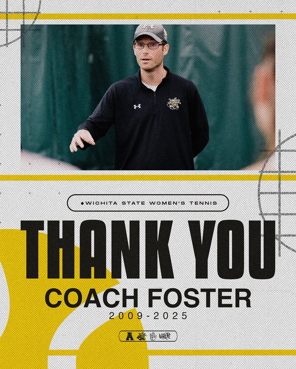 GoShockersWTEN's tweet image. Thank you, Coach 🖤💛

Colin Foster is stepping down as head women’s tennis coach at Wichita State to take the Director of Tennis position at Wichita Country Club. 

🔗 bit.ly/45L6Mle