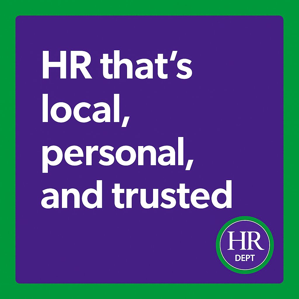 Our approach at HR Dept is always personal, local, and grounded in real-world understanding.

If your HR isn't giving you that local and personal approach and that's something you value, give us a call! 01625 460 694