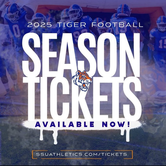 SavStateTigers's tweet photo. We're now just over three weeks away from kickoff of the @SavannahStateFB 2025 Football Season! Season and Single Game Tickets are still available NOW at https://t.co/bfhkuNIJRA. Be in the house for the season opener on Aug. 30th at 6pm vs. @EWU_Athletics! #HailSSU! #ClawDown!🐅 https://t.co/3cbVrBjxx7