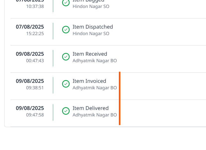 VikasGpta's tweet photo. @IndiaPostOffice
Highly disappointing. Article not delivered to me; I don’t know where/whom it was delivered. PFA screenshot—shows “delivered” within 7 mins of from  Post office (Adhyatmik Nagar BO). Clearly a fake delivery. Please investigate &amp; deliver ASAP.
@JM_Scindia https://t.co/Pb6excoArB