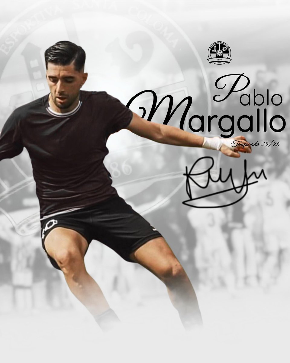 📣 𝗙𝗜𝗧𝗫𝗔𝗧𝗚𝗘

✍🏻 𝙋𝘼𝘽𝙇𝙊 𝙈𝘼𝙍𝙂𝘼𝙇𝙇𝙊, nou jugador del nostre equip.

#BenvingutPabloMargallo 
#somcolomencs
#forçaUE🐿️