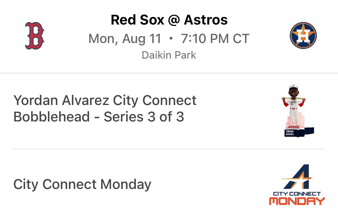 astrosbatgirl's tweet photo. ONE 🚨FREE🚨 ticket available for the Astros v. Red Sox tonight to see Carlos Correa and Alex Bregman’s return to Houston! 

RT to enter, must be following to win 🍀
#BuiltForThis | #DirtyWater https://t.co/sbkwNZz5GL