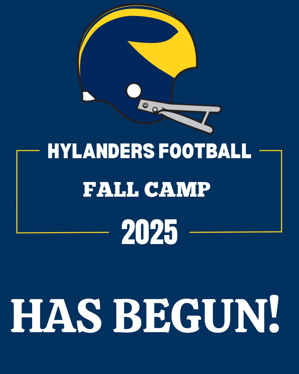 After a long wait Fall Camp has arrived 💙💛 
#hylanderpride #goheights #RefuseToLose