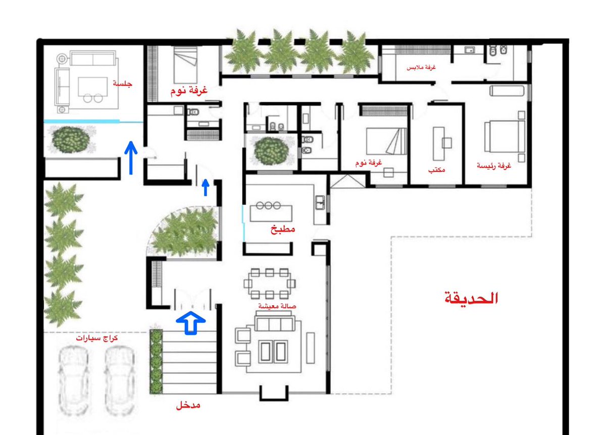 {مخططات معماريه 🏗~واجهات فلل~ تصميم داخلي} tweet media