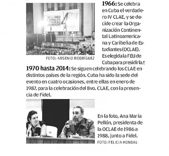 AnecCuba's tweet photo. 11 de agosto, 59 aniversario de  la Organización Continental Latinoamericana y Caribeña de Estudiantes @OCLAEOficial58, como instancia movilizadora y coordinadora de las luchas antiimperialistas.
#FidelPorSiempre
#oclae https://t.co/7ZtDU7DLyH