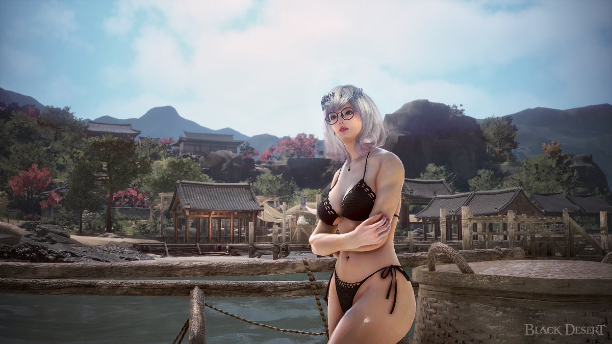 Kem8CH's tweet image. Ocean Spray Outfit (black version) 🤩👙

#bdo #blackdesert #BlackDesertOnline #screenshot