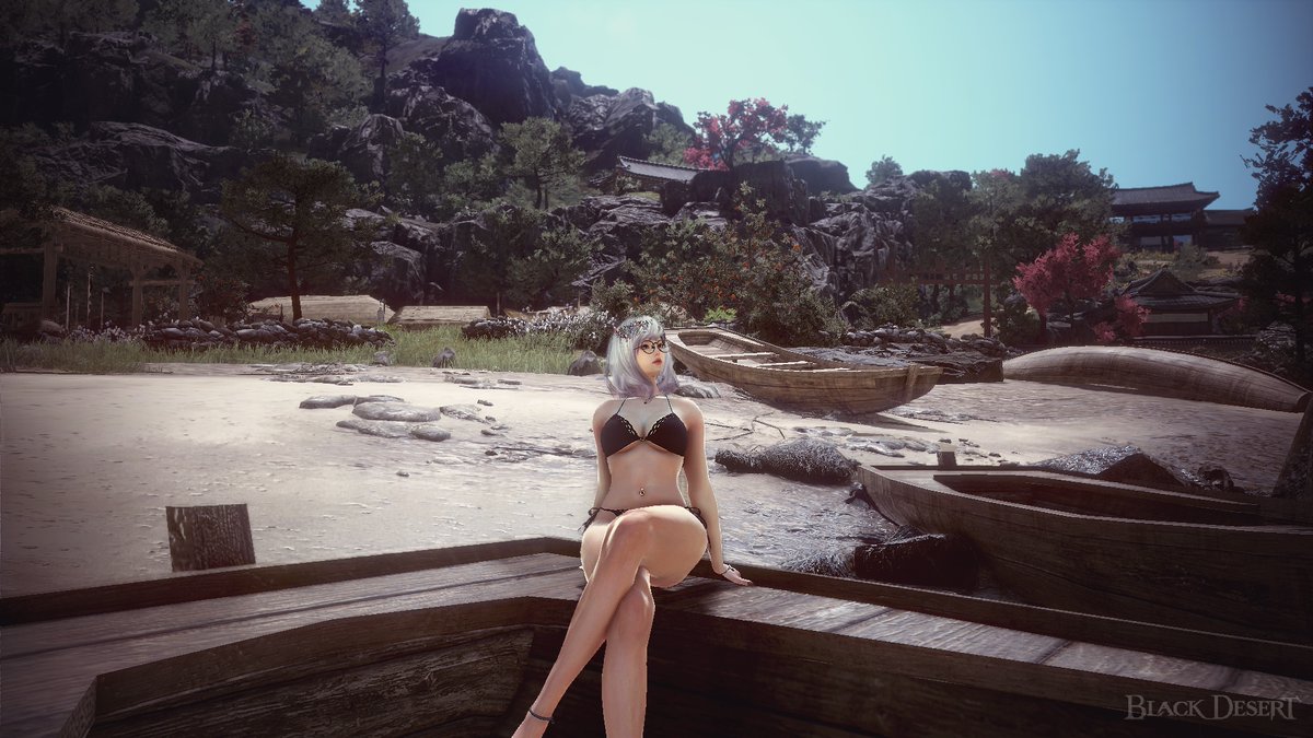 Kem8CH's tweet image. Ocean Spray Outfit (black version) 🤩👙

#bdo #blackdesert #BlackDesertOnline #screenshot
