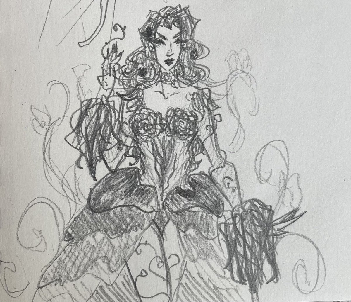 aarocchi's tweet photo. @dcsivy quick sketch I fear I did not eat https://t.co/V10uJAWdaI