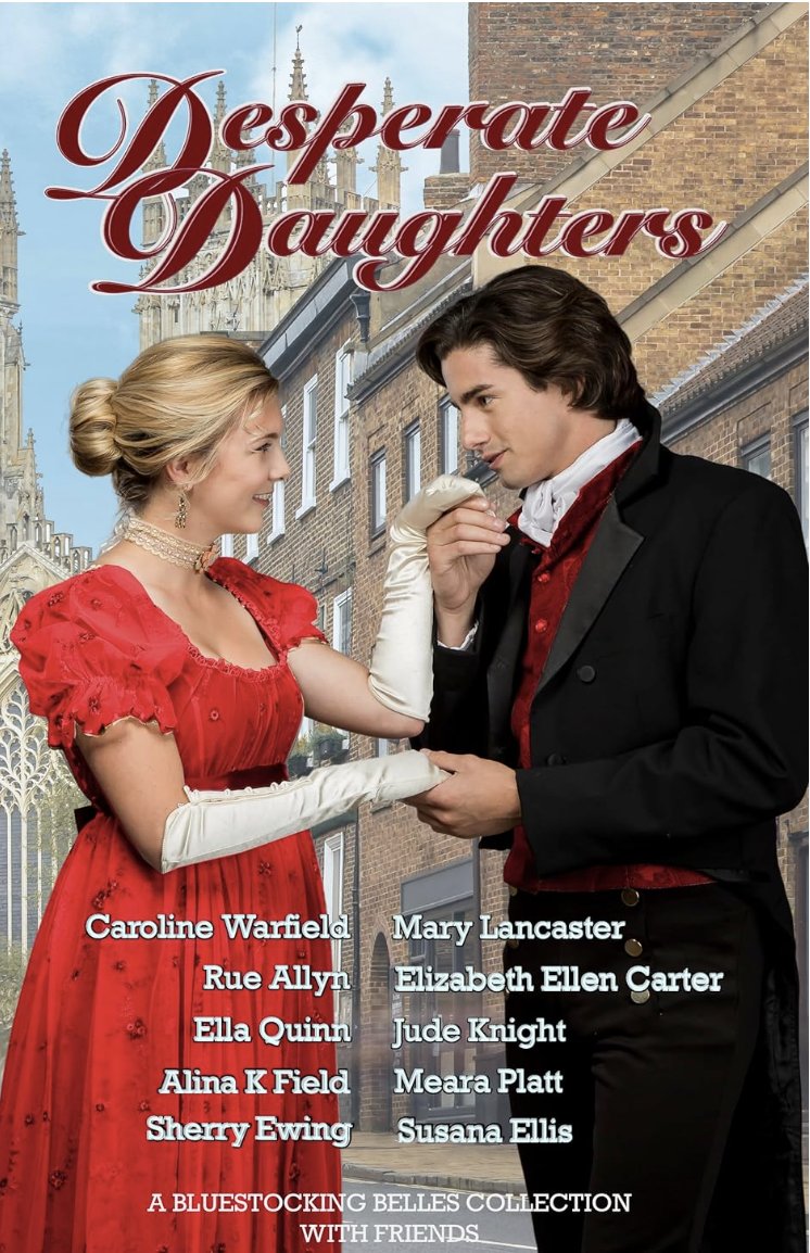 After their kiss under the mistletoe, Susana must leave town for a family meeting. Will she and Blaise see each other again? Or will he meet a pretty heiress while she is gone. <a href="/susanaauthor/">Susana Ellis is writing again!</a> #Regency @bellesinblue #DesperateDaughters ow.ly/89lW30sOflo