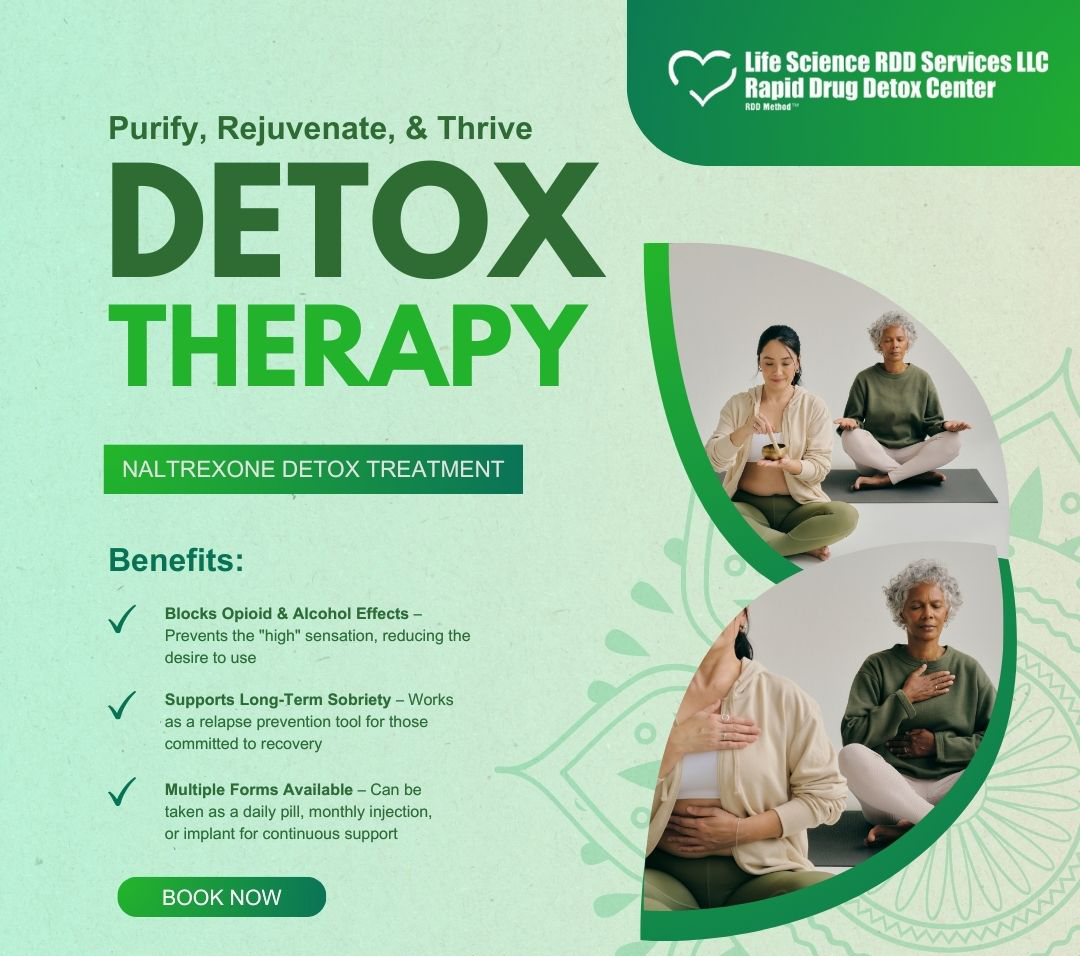 RDDMethod's tweet image. 🧘‍♀️ Naltrexone Detox blocks cravings, supports long-term sobriety &amp;amp; fits your lifestyle.
📞 1-866-399-2967 🌐 RapidDrugDetox.com
#DetoxTherapy #Recovery #RDDMethod