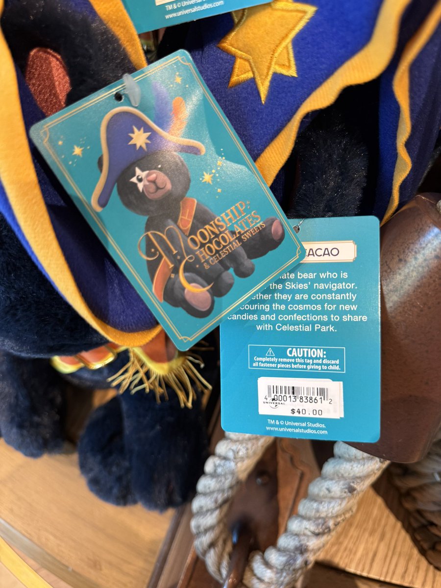 ThemeParkShark's tweet image. CAPTAIN CACAO is BACK at Epic Universe!

Price is $40

@UniversalORL