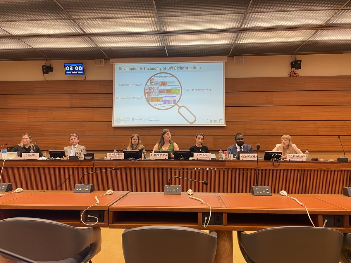 INHR (@inhrgeneva) on Twitter photo INHR.org thanks <a href="/GAC_Corporate/">Global Affairs Canada</a>, <a href="/JohnsHopkins/">Johns Hopkins University</a>, and all presenters for a fascinating #BWC side event on countering disinformation. As we asked in the event, how can we use #AI4Good to debunk, prebunk, inoculate, and separate the truth from misinformation? INHR.org thanks <a href="/GAC_Corporate/">Global Affairs Canada</a>, <a href="/JohnsHopkins/">Johns Hopkins University</a>, and all presenters for a fascinating #BWC side event on countering disinformation. As we asked in the event, how can we use #AI4Good to debunk, prebunk, inoculate, and separate the truth from misinformation?