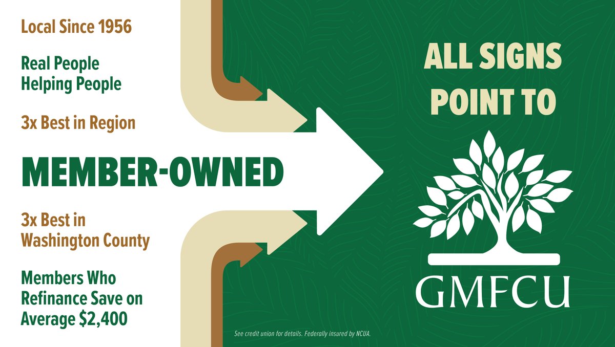 When it comes to your money, the name on the sign matters…

But the people behind it matter more.

Join a credit union that’s been rooted in your community since day one.

All signs point to Great Meadow 👉 loom.ly/jKgwdIM

#GMFCU #LocalBanking #CreditUnionStrong