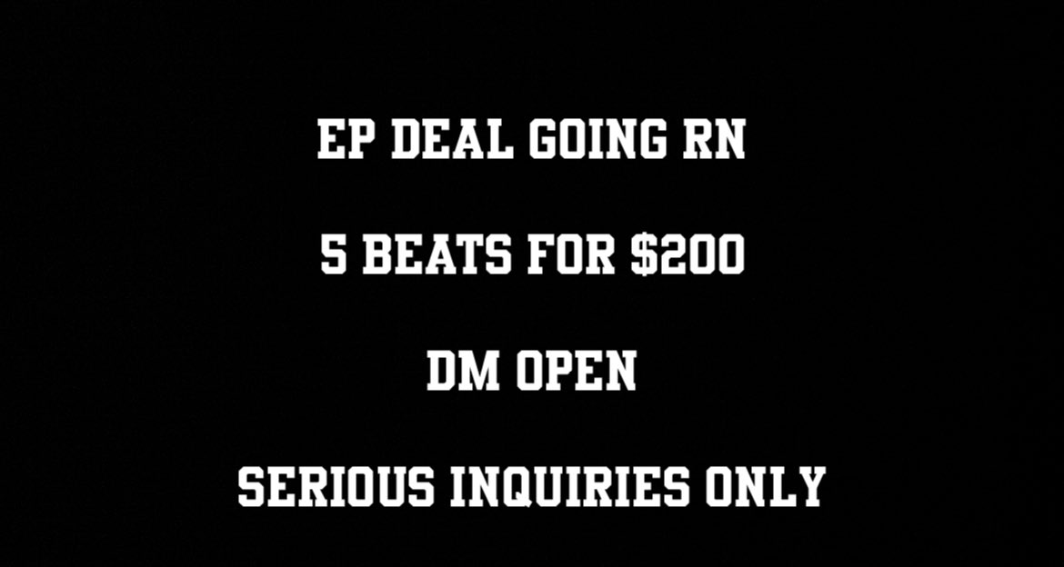 If you looking for beats I got you…