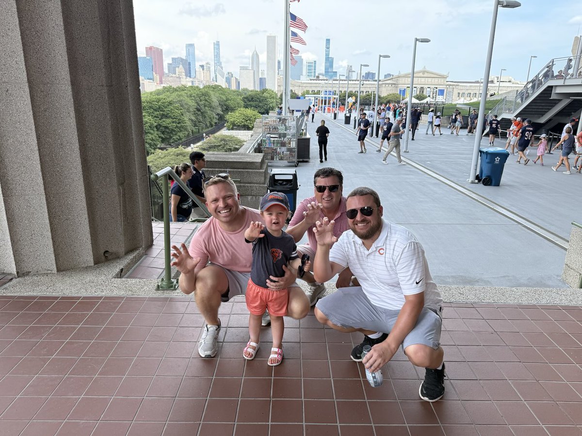 Lily’s first Bears Game!!!   The next generation of passionate Bears Fans begins!!!!  🐻 🔽
