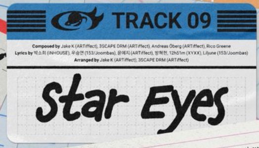 ZB1_stats2's tweet photo. 12h51m , Jake K, 3SCAPE DRM, Andreas Öberg &amp; Rico Greene has composed and written #ZEROBASEONE 'Star Eyes'

Some of their songs:

Got7 — Lullaby 
Monsta x — Dramarama
Red velvet — Feel my Rhythm
En butter — En Garde
#ZB1 — Melting point , Take My hand

@ZB1_Official #제로베이스원 https://t.co/wmULCgaRZY