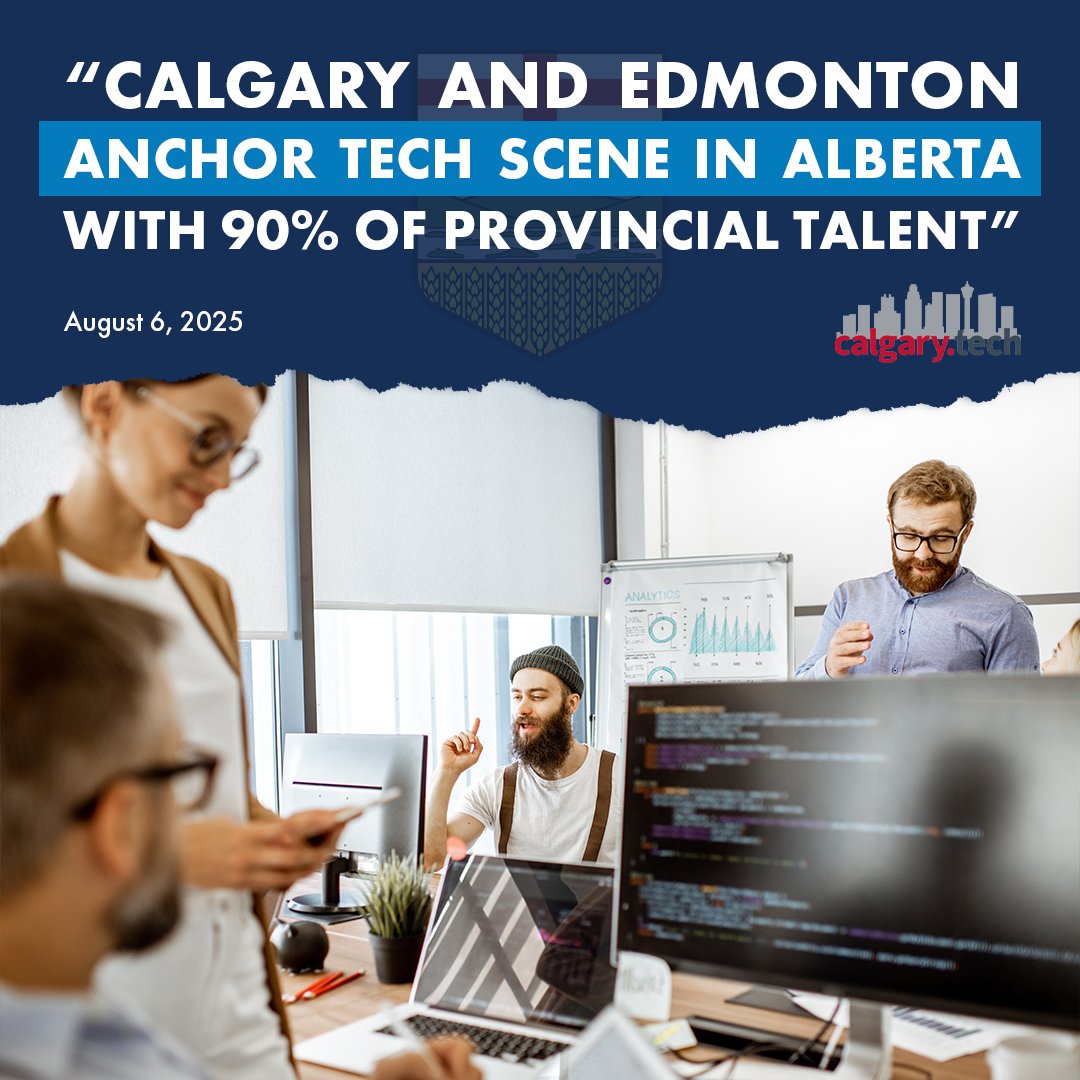 nateglubish's tweet image. Thrilled to see Alberta&apos;s tech sector booming! 🚀 Our innovation economy is strong and growing. Alberta sits fourth across the country in tech jobs. 
#AlbertaTech #Innovation #YEG #YYC #TechJobs 

comptia.org/en/about-us/ne…