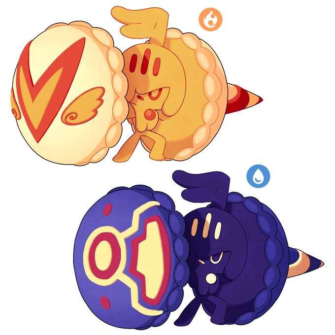Rdm macaron pkmn, it was supposed to have a legendary pattern for each type Arceus icing (cream flavor) Yveltal icing (dark choco/strawberry flavor) Xerneas Icing (candyfloss flavor) Victini Icing (apple flavor) Kyogre Icing (blueberry flavor) #pokemonart #fakemon #Pokemon