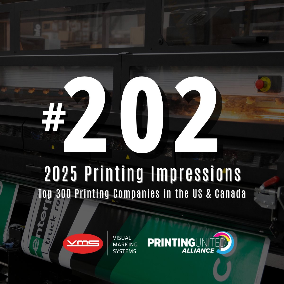 We’re ranked #202 on the 2025 Printing Impressions 300 list — up 10 spots from last year! A big thanks to our team and partners who made this possible. Here’s to continued growth!
#PrintingImpressions300 #TeamVMS #VMSPrinting