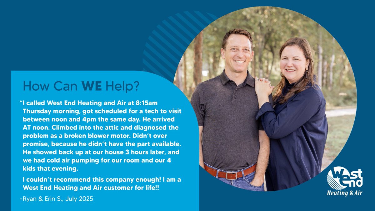 HVACRichmondVA's tweet image. We love hearing feedback like this from customers. We understand that emergencies come up and going without air conditioning during a heat wave just won't cut it. Thankfully, we were able to get this wonderful RVA family back in business quickly!
#howcanwehelp #hvac #richmondva